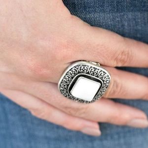 Wild old west- white paparazzi ring